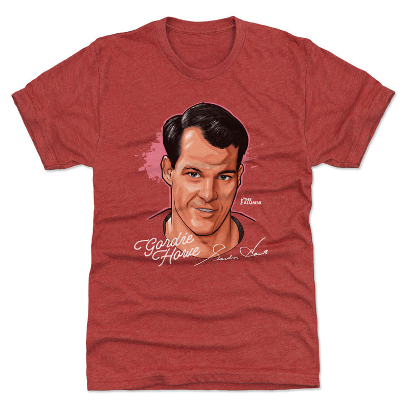 T-Shirt featuring design named Gordie Howe Detroit Profile WHT, product image 1 of 2