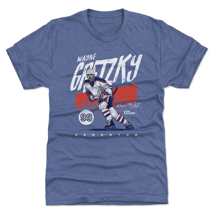 Wayne Gretzky Edmonton Grunge WHT