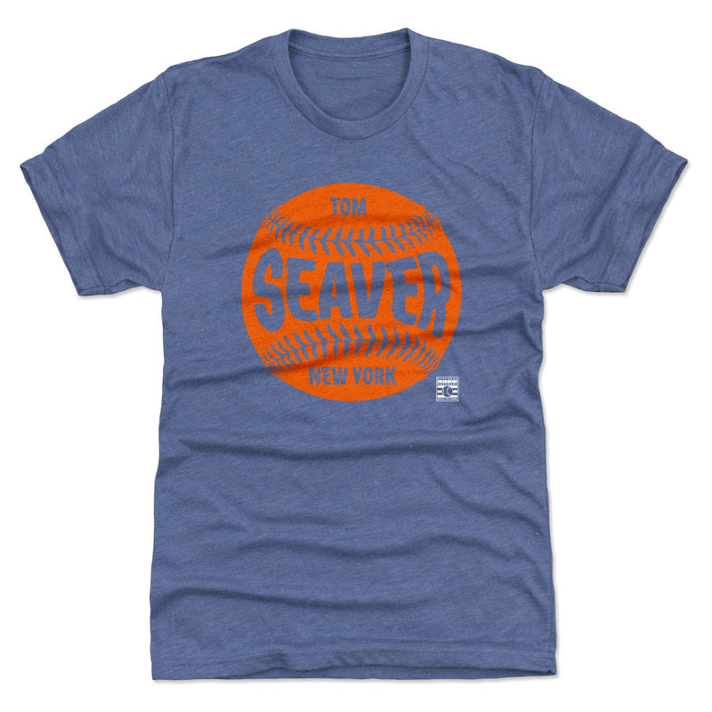 Tri Royal T-Shirt featuring design named Tom Seaver New York Baseball WHT