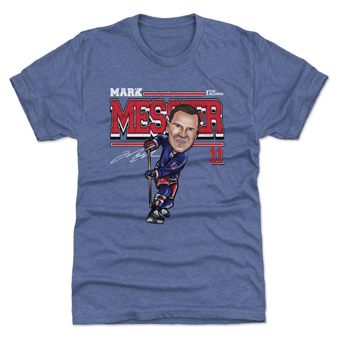 Mark Messier New York R Cartoon WHT