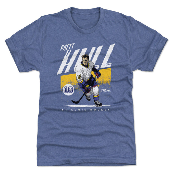 Brett Hull St. Louis Grunge WHT