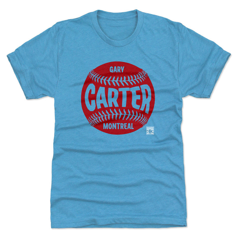 Tri Turquoise T-Shirt featuring design named Gary Carter Montreal Baseball WHT