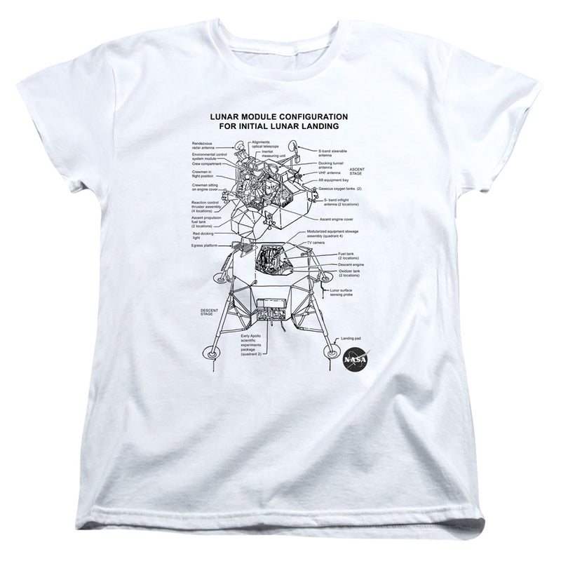 T-Shirt featuring design named NASA - Lunar Module Design, product image 2 of 2