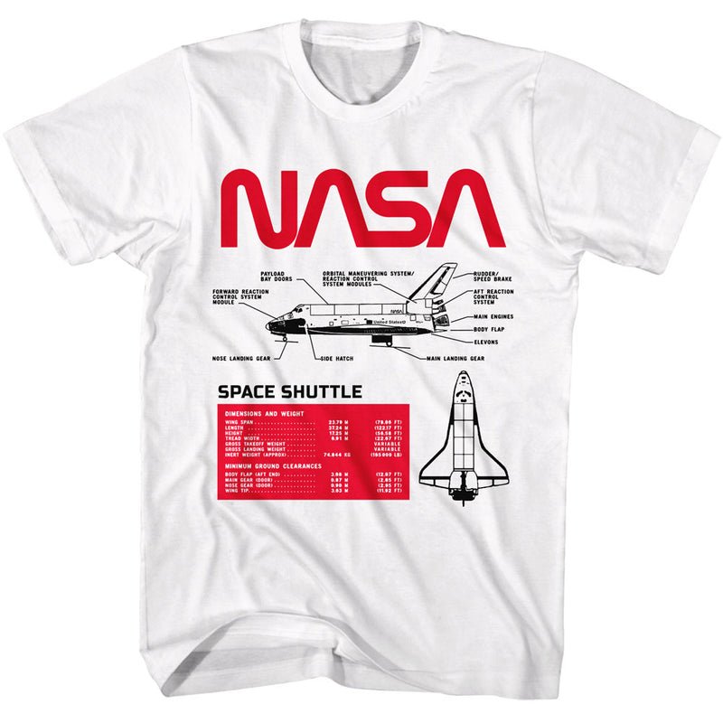 T-Shirt featuring design named NASA - Shuttle Specs