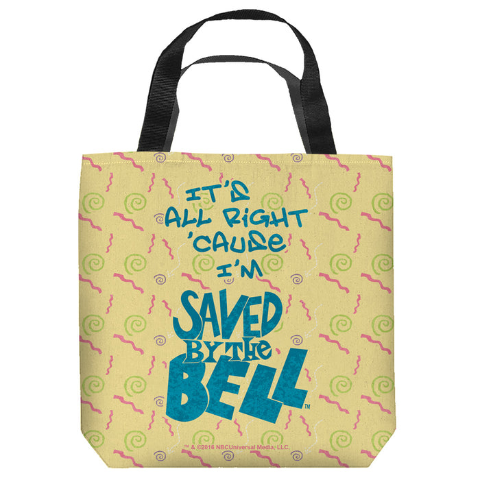 Saved by the Bell - It's All Right Tote Bag