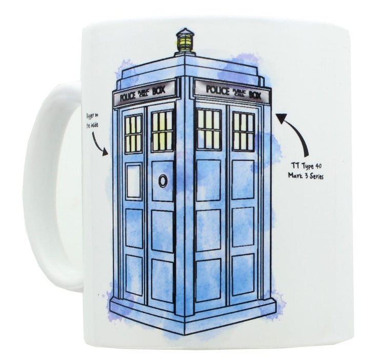Doctor Who - Watercolor TARDIS Mug