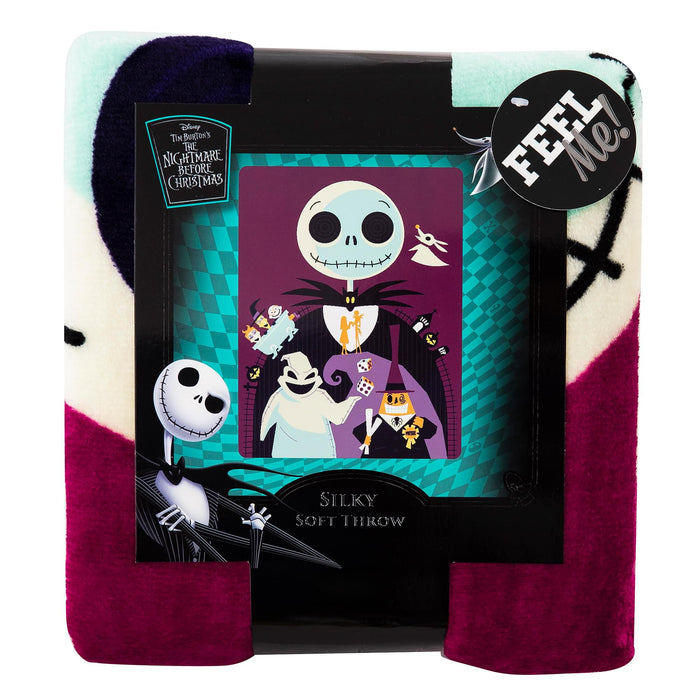 The Nightmare Before Christmas - Psychedelic 46 x 60 Inch Silk Touch Throw Blanket
