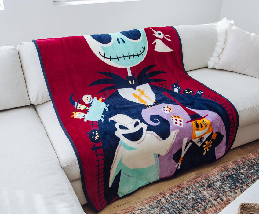 The Nightmare Before Christmas - Psychedelic 46 x 60 Inch Silk Touch Throw Blanket