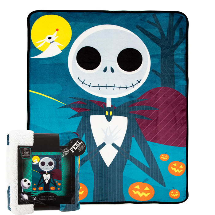 The Nightmare Before Christmas - Night Stroll 40 x 50 Inch Silk Touch Throw Blanket