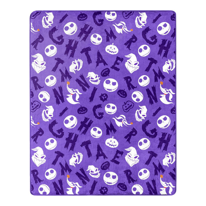 The Nightmare Before Christmas - Friends Silk Touch Throw Blanket & Plush Pillow