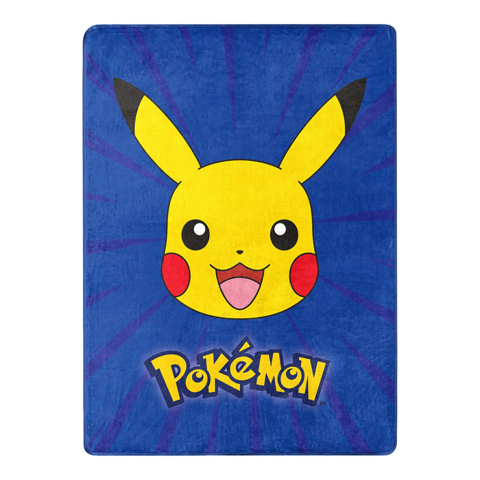 Pokémon - Burst Pika 46 x 60 Inch Silk Touch Throw Blanket