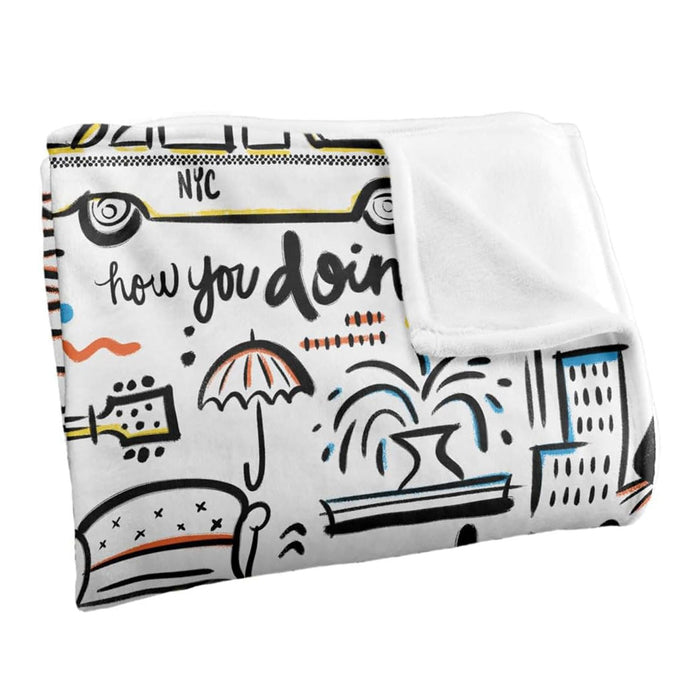 Friends - Icons 45 x 60 Inch Fleece Throw Blanket