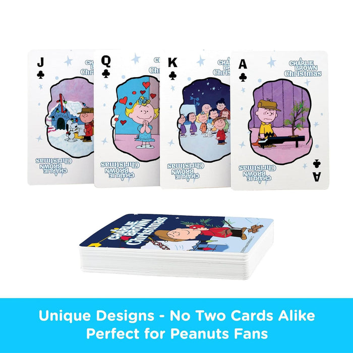 Peanuts Charlie Brown Christmas Playing Cards With Tin