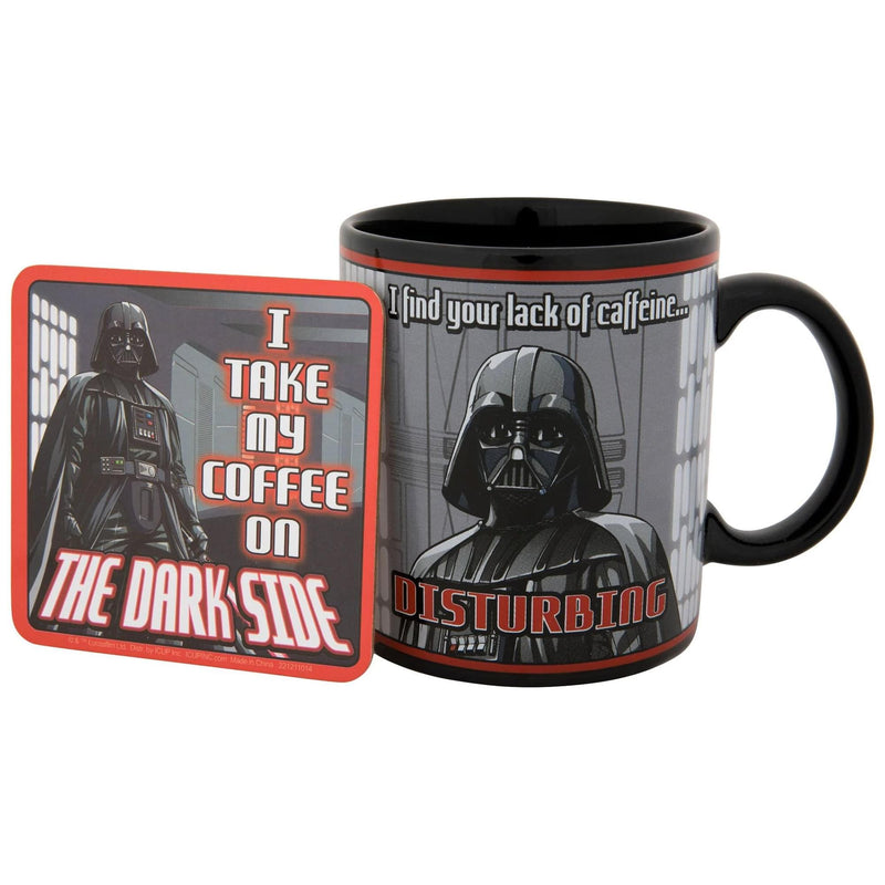 Star Wars Darth Vader Humor 20oz Ceramic Mug and Coaster Set product image 1 of 7