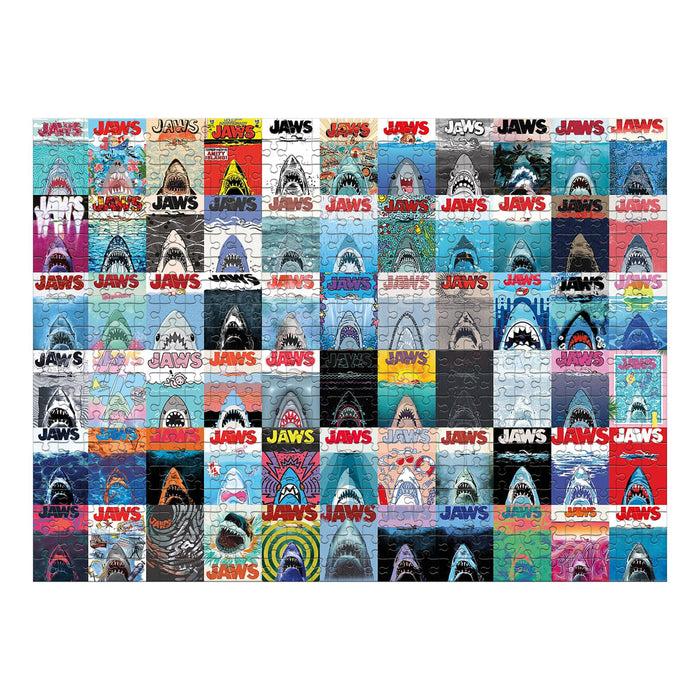 JAWS 500 Piece Jigsaw Puzzle and Tin Fun Box Set