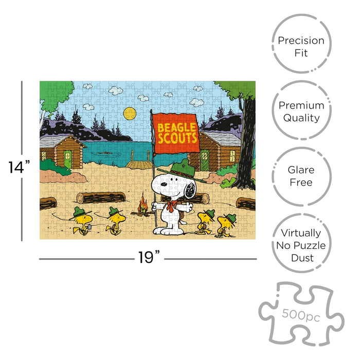 Peanuts Beagle Scouts 500 Piece Jigsaw Puzzle