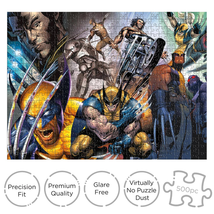Marvel Wolverine Collage 500 Piece Jigsaw Puzzle