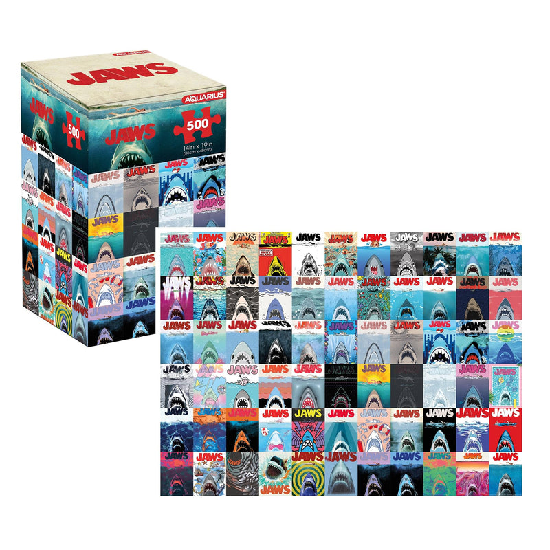 JAWS 50th Anniversary Movie Posters 500 Piece Jigsaw Puzzle product image 1 of 8