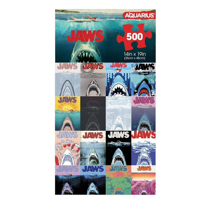 JAWS 50th Anniversary Movie Posters 500 Piece Jigsaw Puzzle