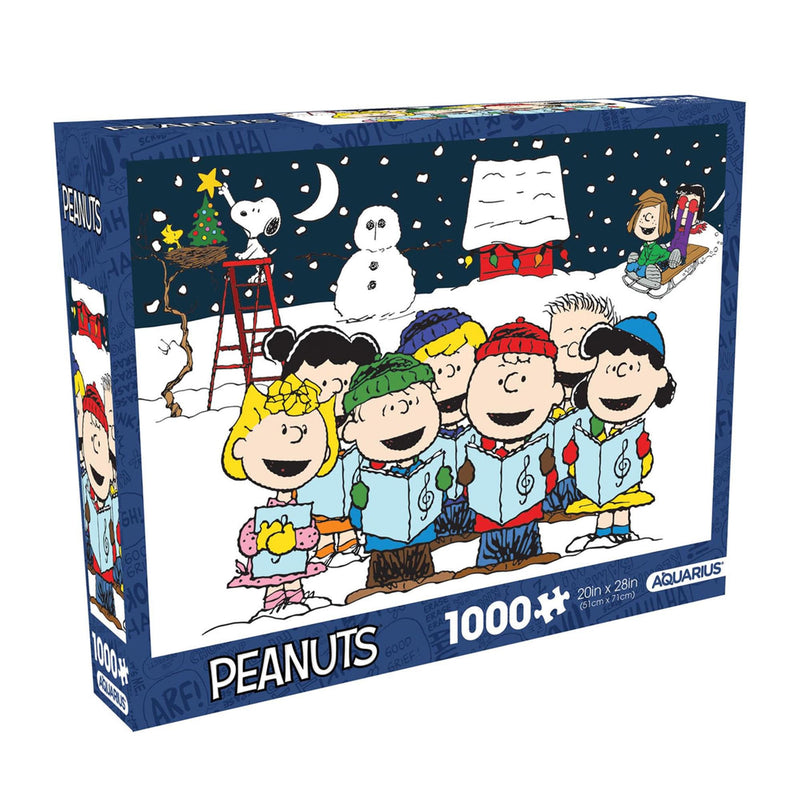 Peanuts Singing Hymns 1000 Piece Glitter Snow Jigsaw Puzzle product image 2 of 6