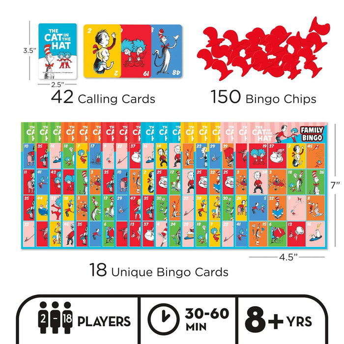 Dr. Suess - The Cat in the Hat Family Bingo Game