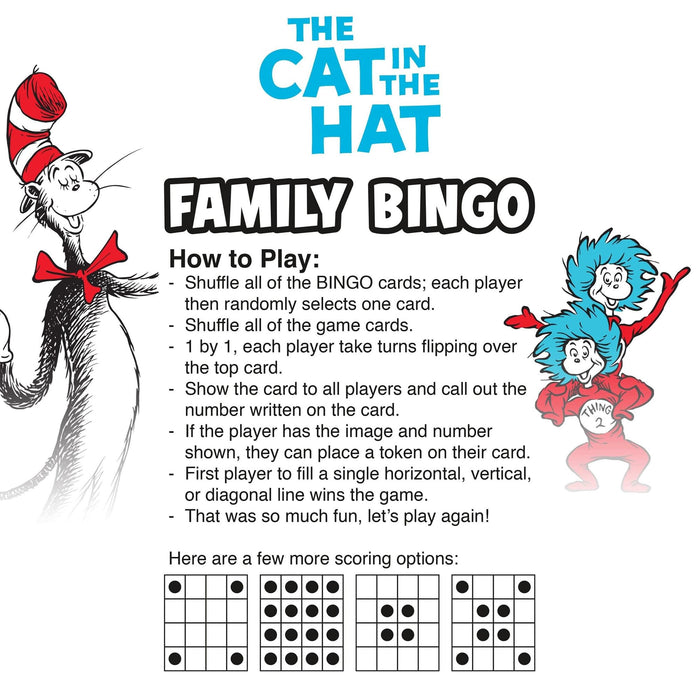 Dr. Suess - The Cat in the Hat Family Bingo Game