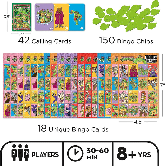 Teenage Mutant Ninja Turtles Family Bingo Game