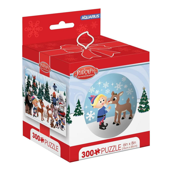 Rudolph The Red-Nosed Reindeer - 300 Piece Tin Sphere Jigsaw Puzzle