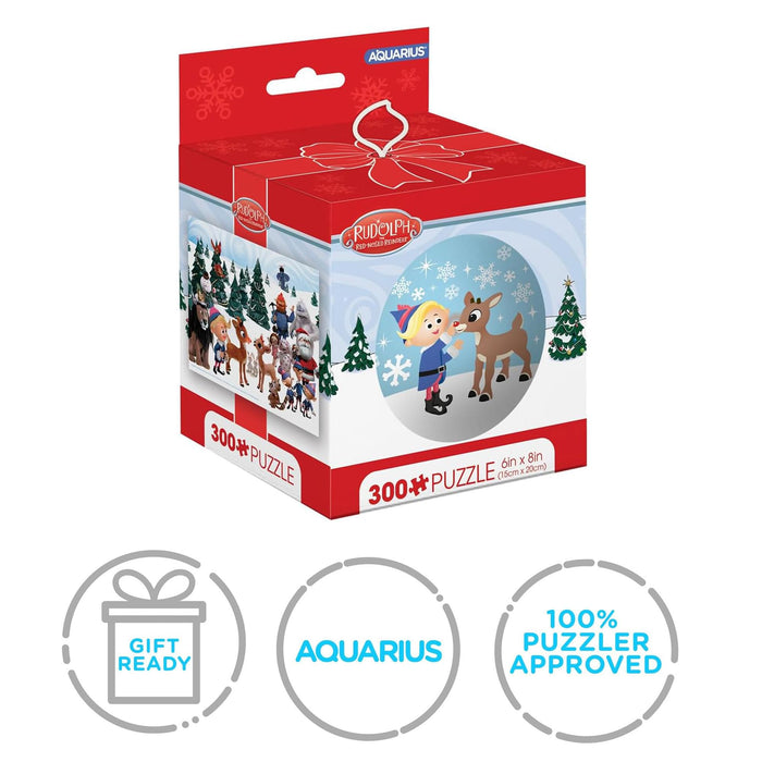 Rudolph The Red-Nosed Reindeer - 300 Piece Tin Sphere Jigsaw Puzzle