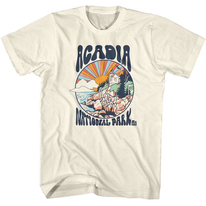 National Parks - Acadia Colorful Sun (Cream)