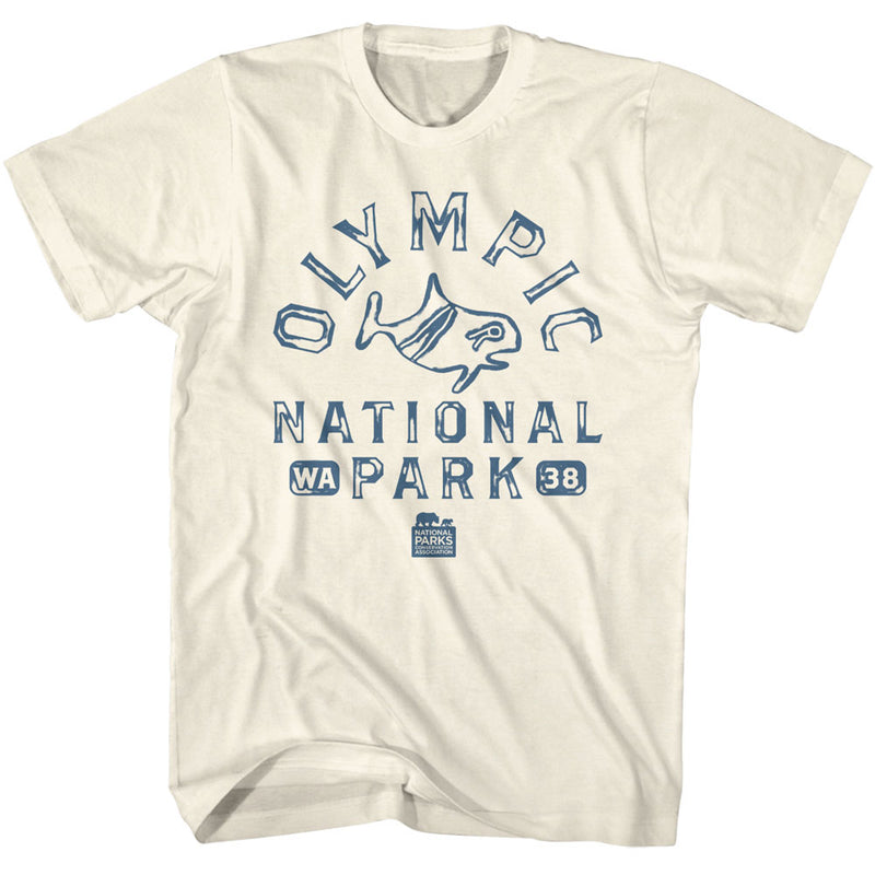 T-Shirt featuring design named National Parks - Olympic National Park Petroglyph Whale