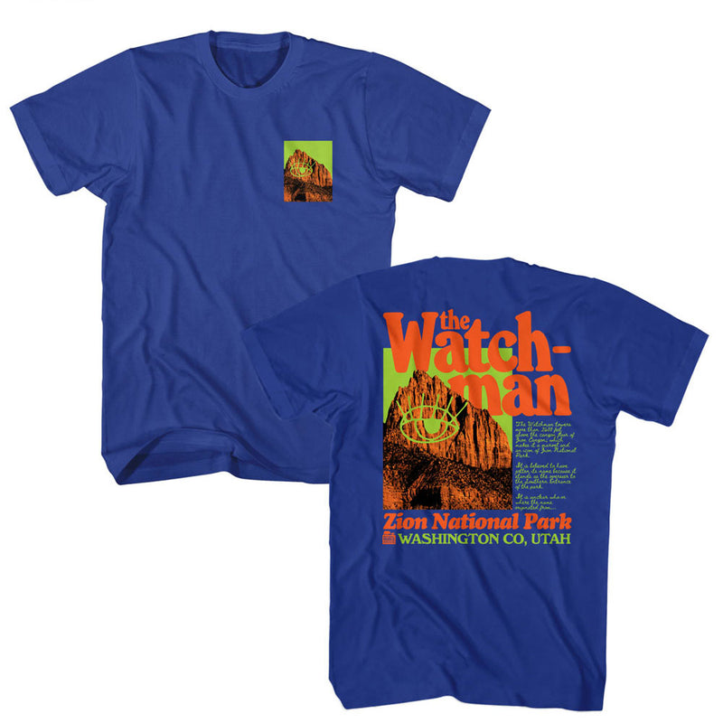 T-Shirt featuring design named National Parks - Zion Watchman (Front & Back)