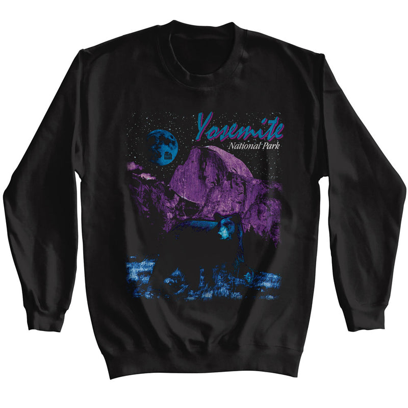 Sweatshirt featuring design named National Parks - Yosemite Moonlight Sweatshirt