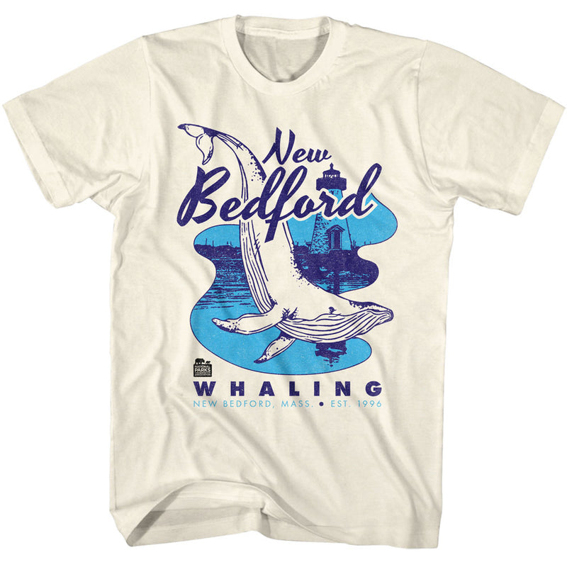 T-Shirt featuring design named National Parks - New Bedford Mid-Century