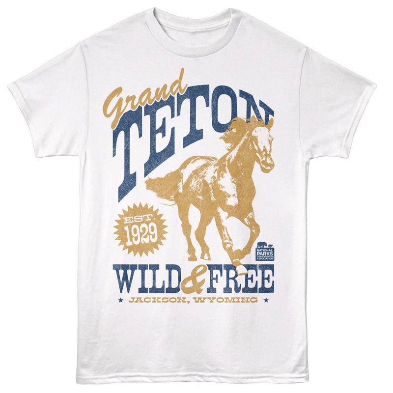 T-Shirt featuring design named National Parks - Grand Teton Wild & Free