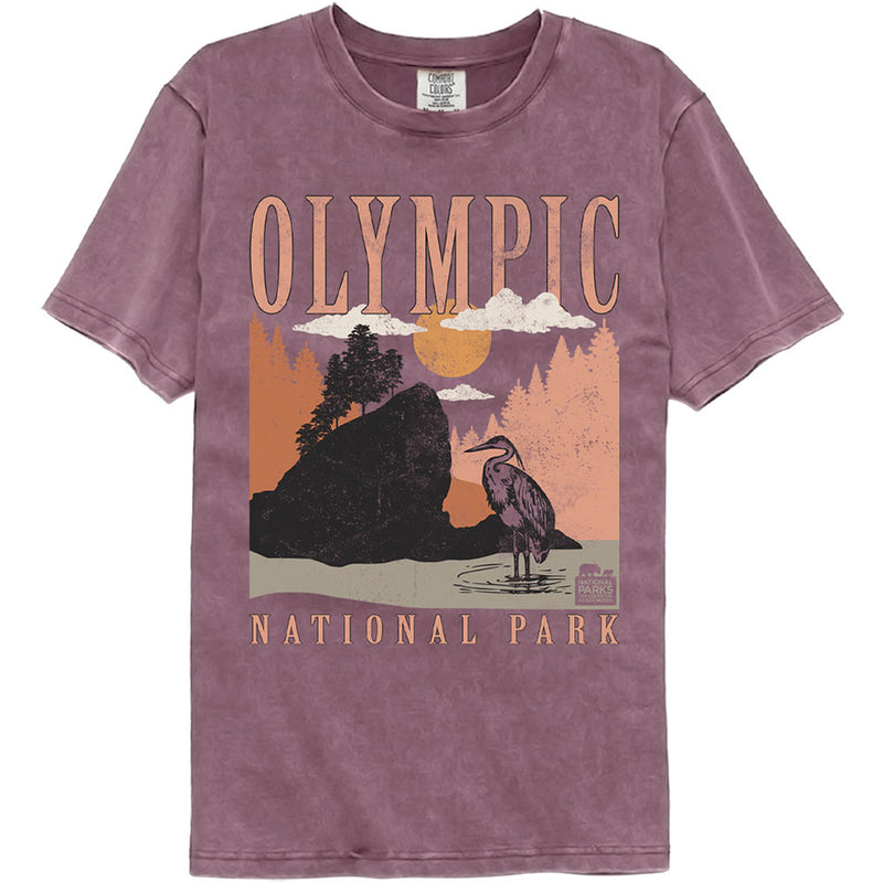 T-Shirt featuring design named National Parks - Olympic Minimalist Landscape
