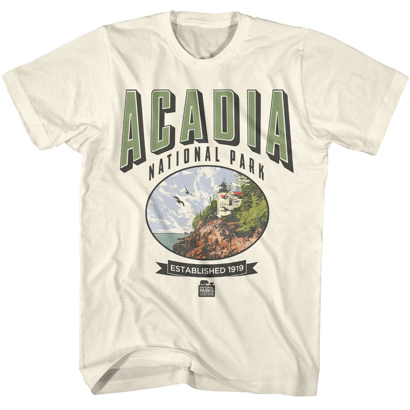 T-Shirt featuring design named National Parks - Acadia Oval Est. 1919