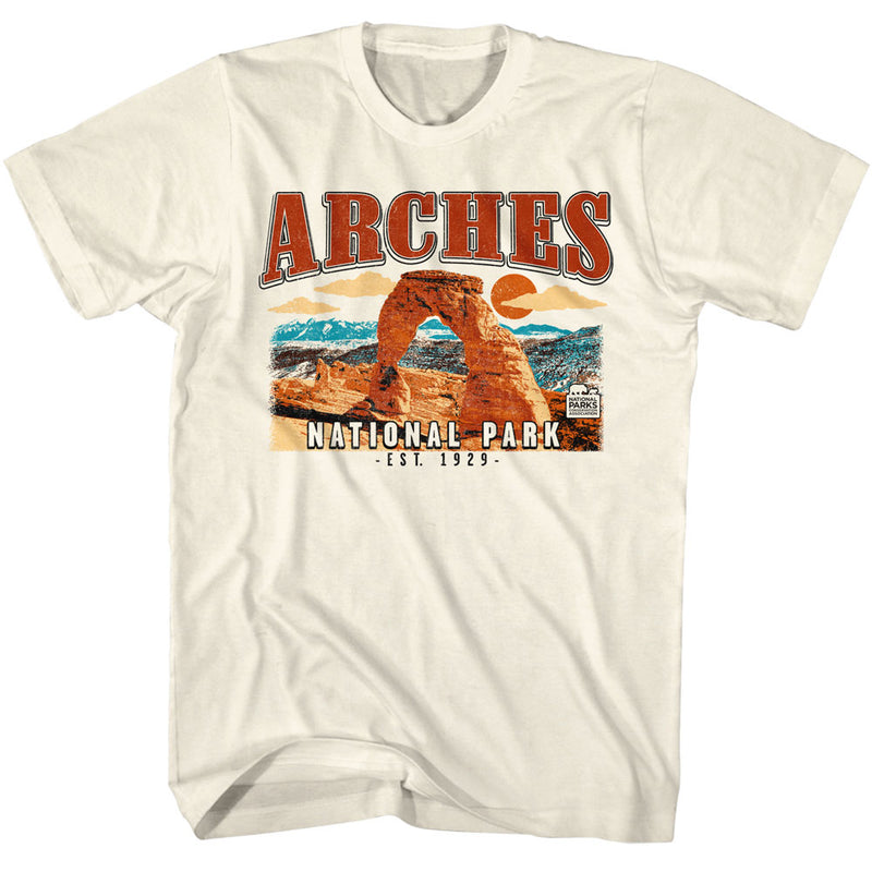T-Shirt featuring design named National Parks - Utah Arches Est. 1929
