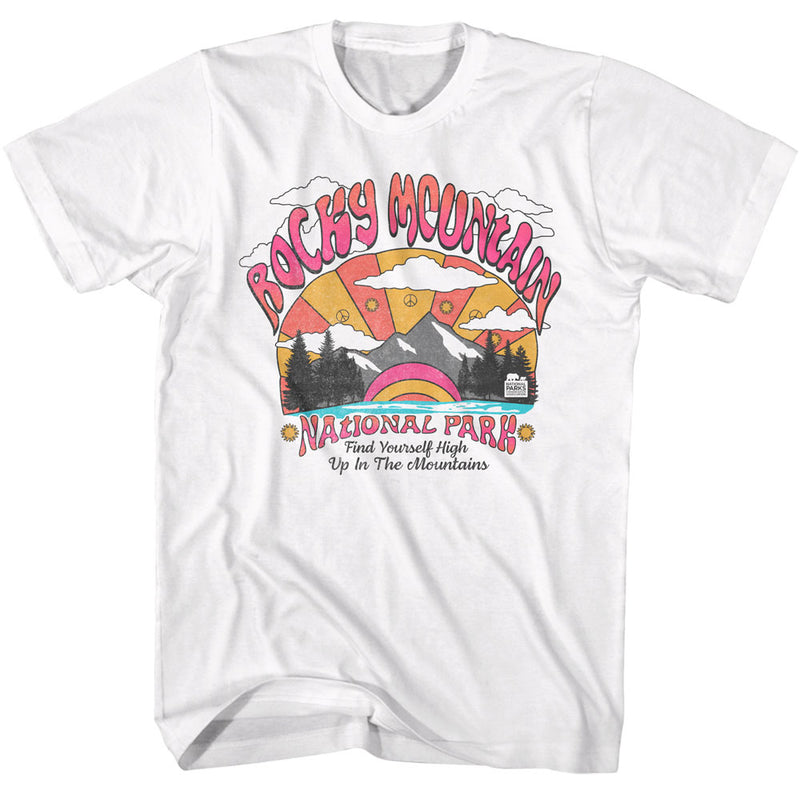 T-Shirt featuring design named National Parks - Rocky Mountain Doodle