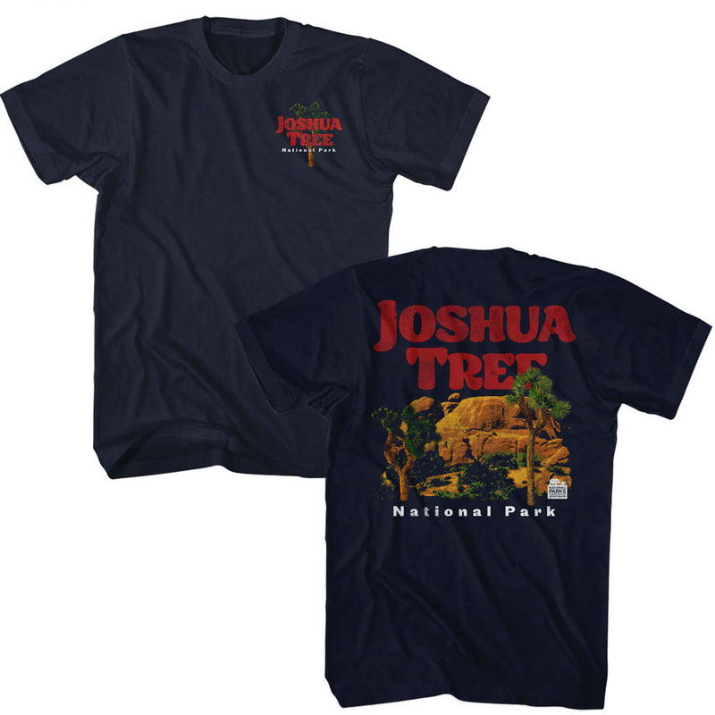 T-Shirt featuring design named National Parks - Joshua Tree Rocks (Front & Back)