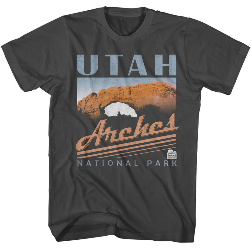 T-Shirt featuring design named National Parks - Utah Arches Stripes