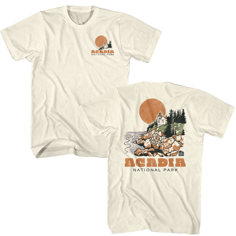 T-Shirt featuring design named National Parks - Acadia Lighthouse (Front & Back)