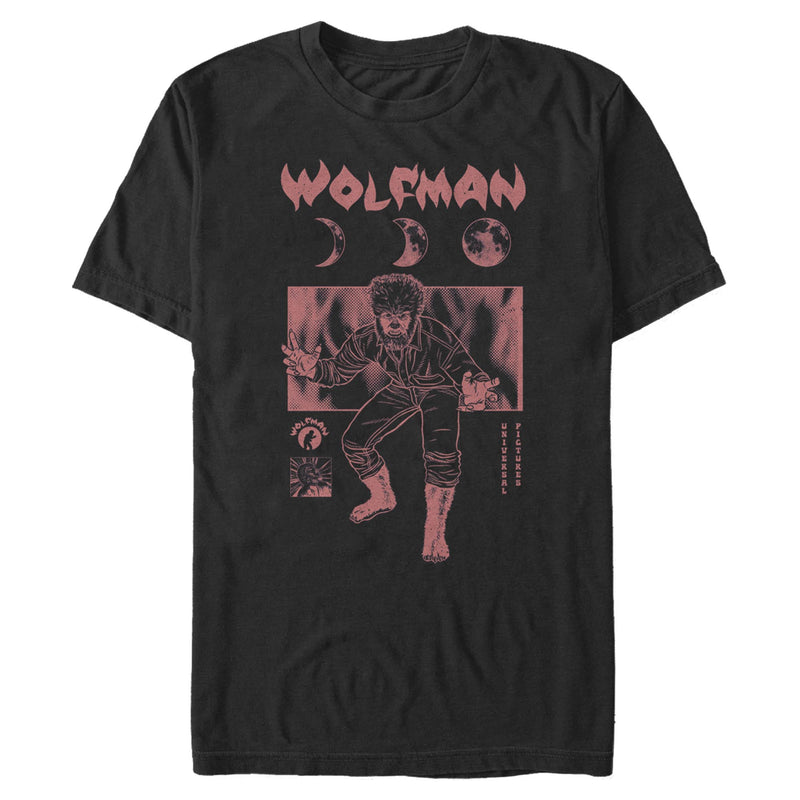 T-Shirt featuring design named Universal Monsters - Moon Wolf Man, product image 1 of 3