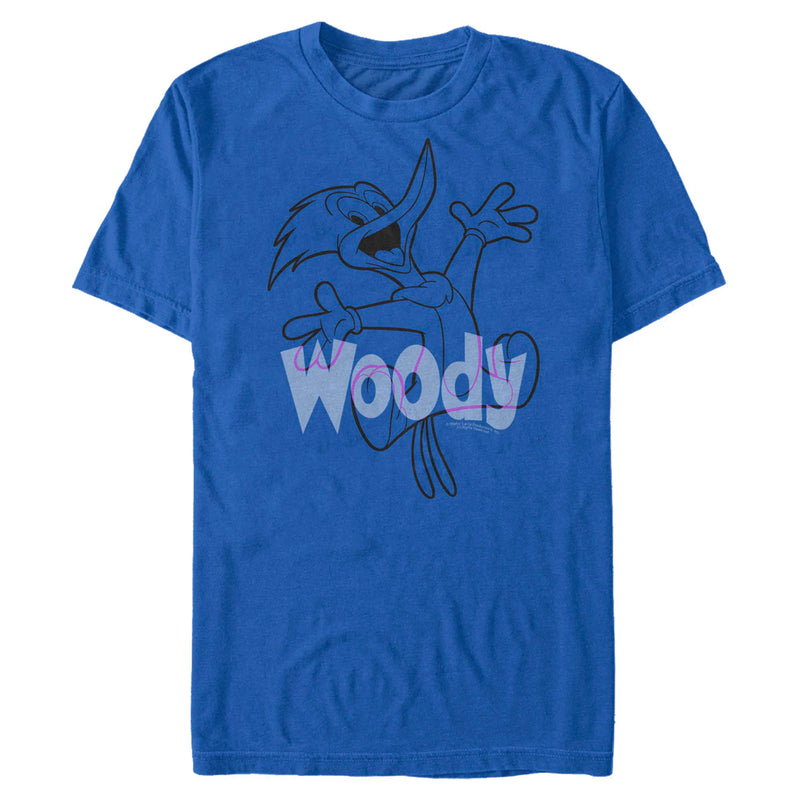 T-Shirt featuring design named Woody Woodpecker - Outline Jump