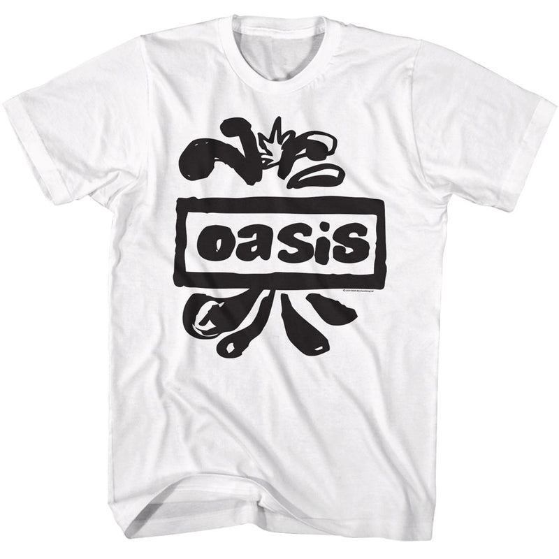Oasis - Splatter Logo (White)