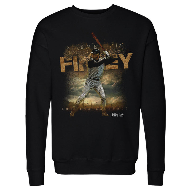 Black Sweatshirt featuring design named Steve Finley Arizona Desert WHT
