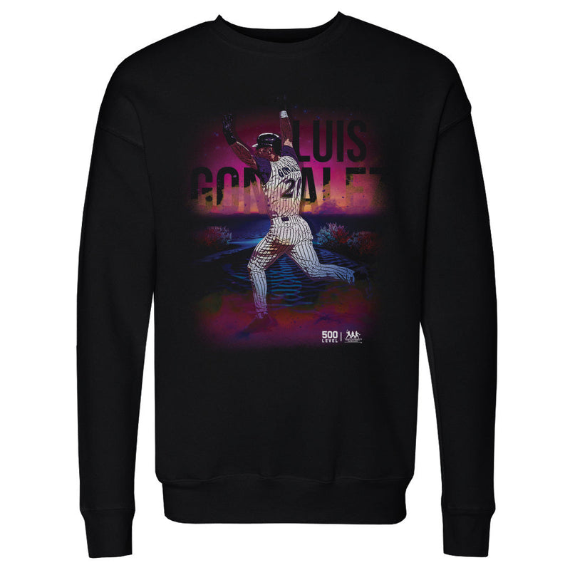 Black Sweatshirt featuring design named Luis Gonzalez Arizona Desert WHT