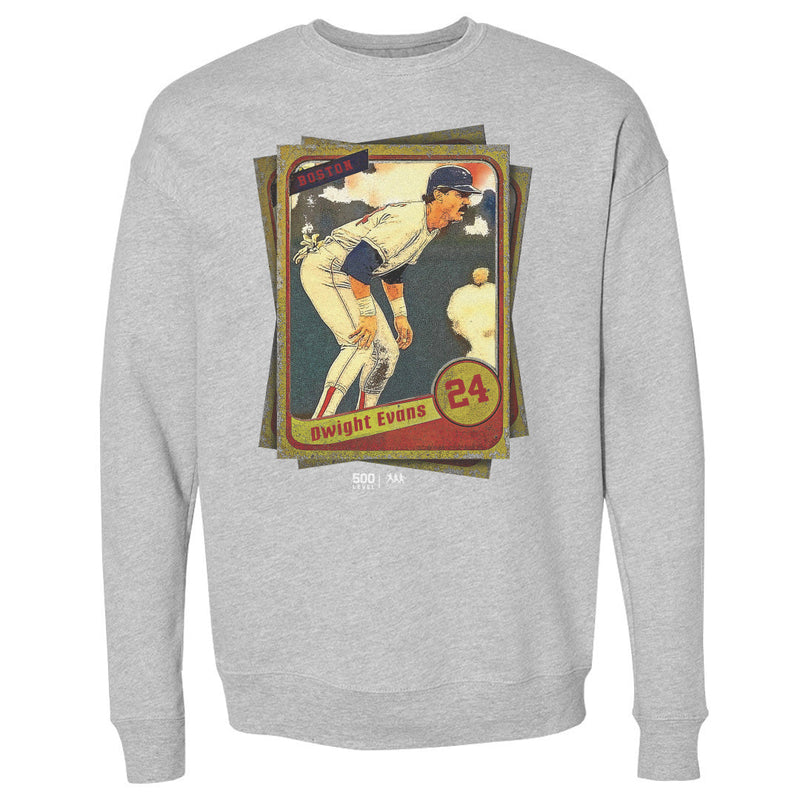 Heather Gray Sweatshirt featuring design named Dwight Evans Boston Cards WHT