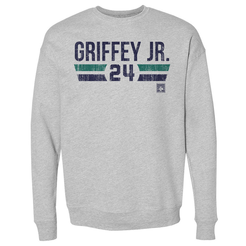 Heather Gray Sweatshirt featuring design named Ken Griffey Jr. Seattle Font