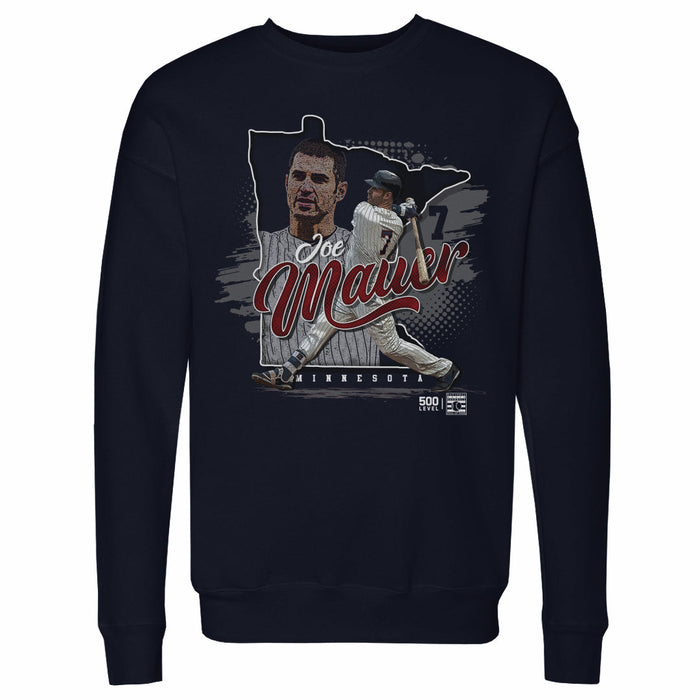 Joe Mauer Minnesota State Silhouette WHT
